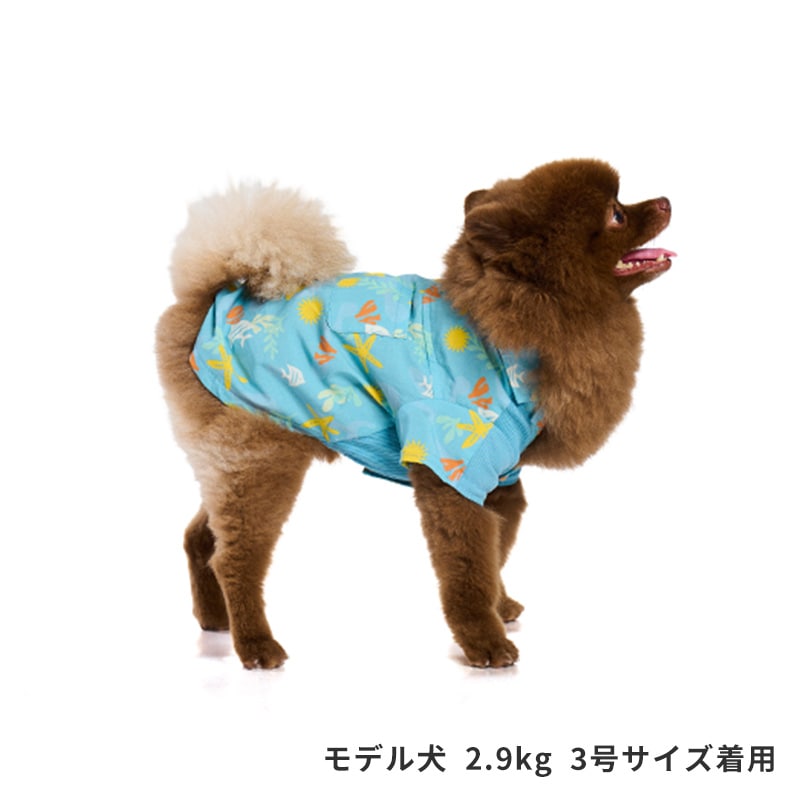 マリンパターンアロハシャツ