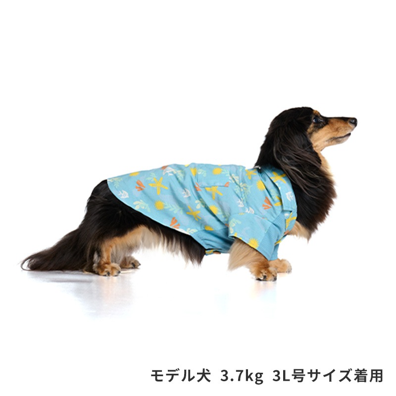 マリンパターンアロハシャツ