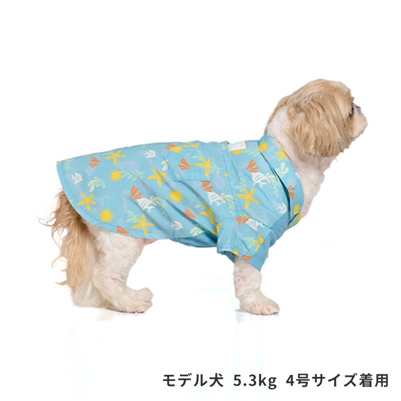 マリンパターンアロハシャツ