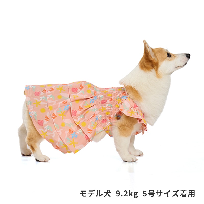 マリンパターンアロハワンピ