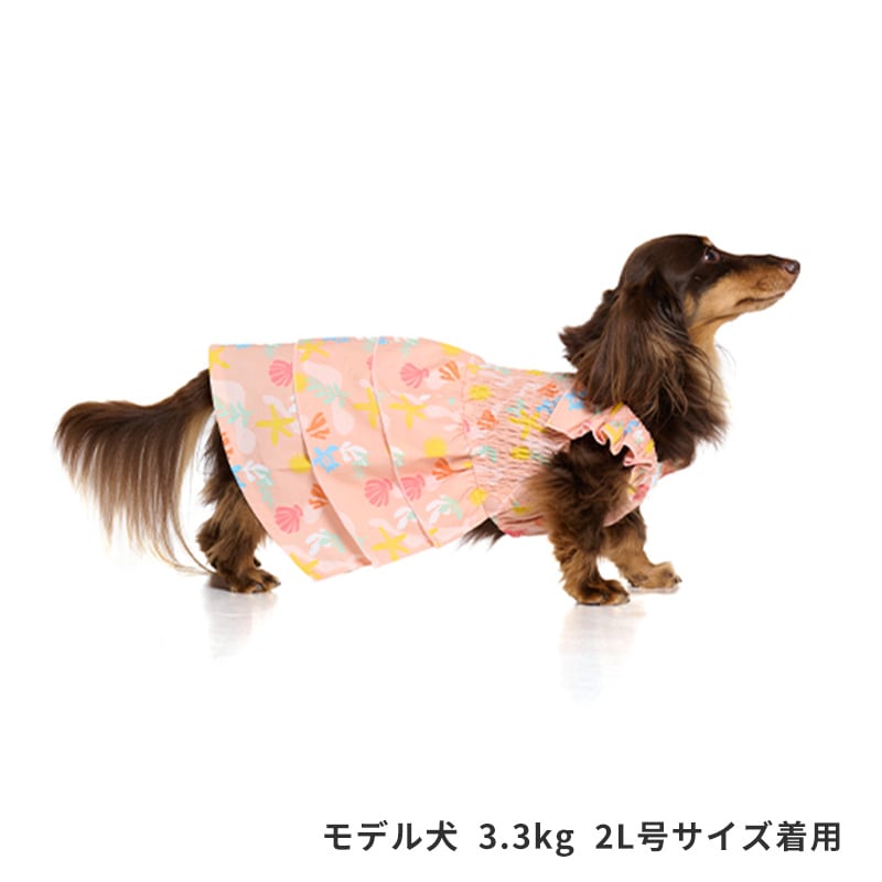 マリンパターンアロハワンピ