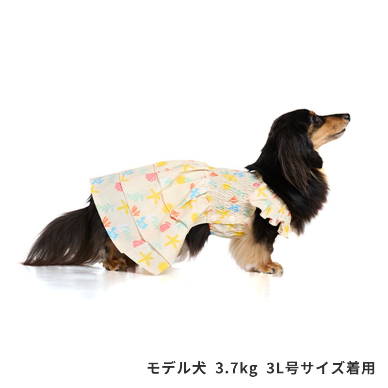 マリンパターンアロハワンピ