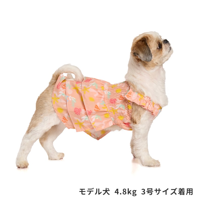 マリンパターンアロハワンピ