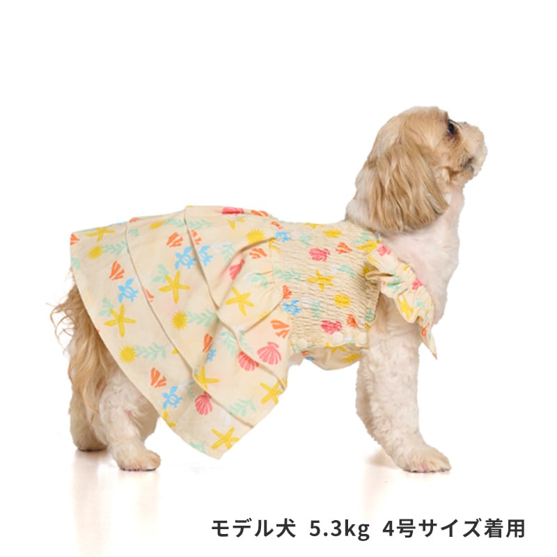 マリンパターンアロハワンピ