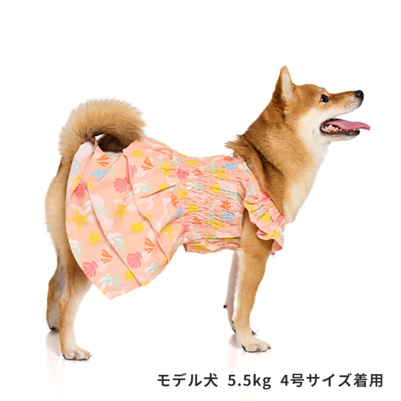 マリンパターンアロハワンピ