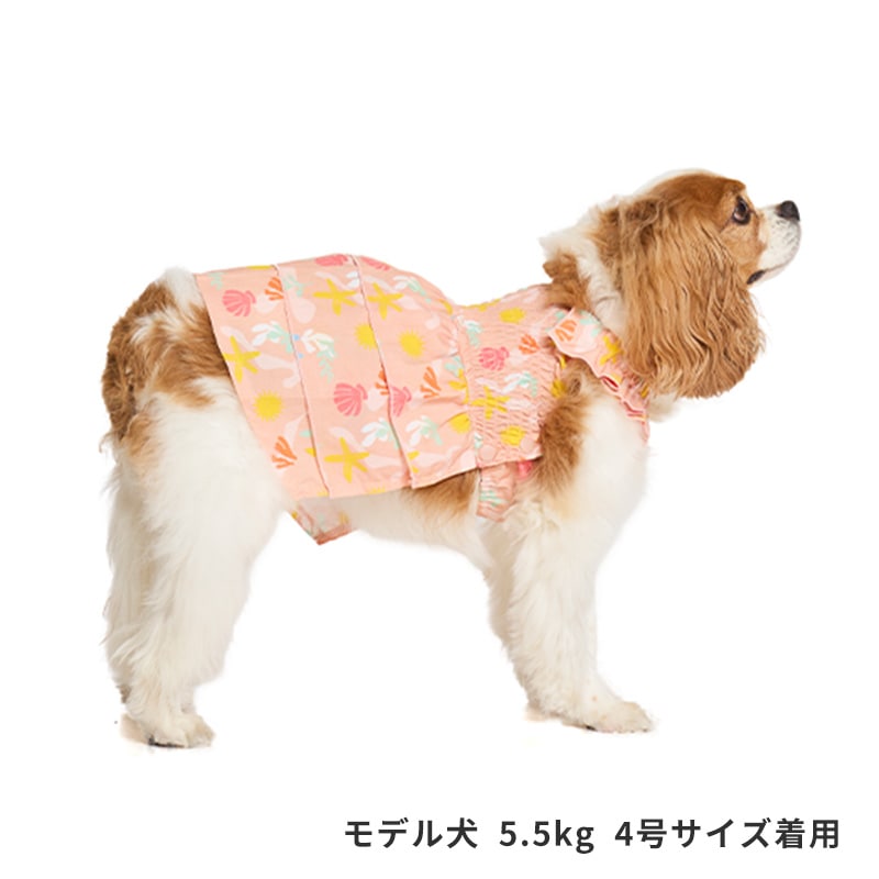 マリンパターンアロハワンピ