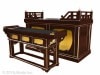 【寺院仏具】潤み塗り　　幅約6尺須弥壇・幅約5尺前机のセット 安心の国産品　自社工場にて製作　木製高級寺院仏具通販(受注生産品)(商品番号11093u)|宮殿・須弥壇