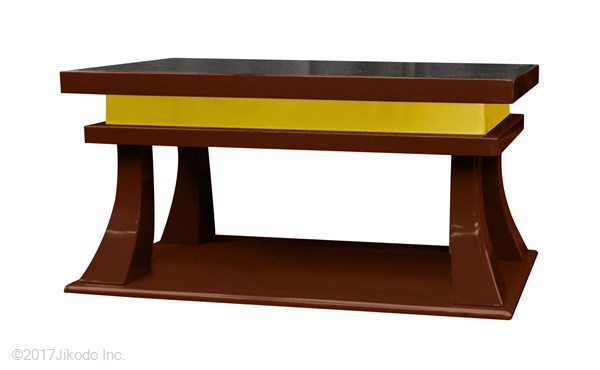 【寺院仏具】潤み塗り　慈光型の上卓(焼香机や供物台にも)　安心の国産品　自社オリジナル(受注生産品)(商品番号10078u)