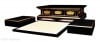 【寺院仏具】黒塗り 座用登高座(密壇)4点セット 幅90センチ 安心の自社工場製作品　国産高級木製寺院仏具(受注生産品)（商品番号10134k）|登高座・密壇 