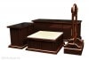 【寺院仏具】潤み塗り 磬台(ケイ台)付略型3.5尺密壇(登高座)４点セット 国内自社工場製作品(受注生産品)(商品番号10033u)|登高座・密壇 