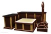 【寺院仏具】潤み塗り ケイ台付 現代式3.5尺密壇(登高座)４点セット　各宗派対応　安心の国産品　自社工場にて製作(受注生産品)(商品番号10035u)|登高座・密壇 