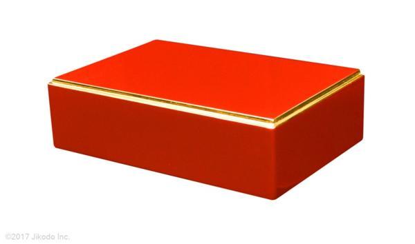 【寺院仏具】朱塗りの面金仏像台幅30cm×高さ9cm×奥行き20cm　安心の国産品　　自社工場にて製作　木製高級寺院仏具通販(受注生産品)(商品番号10119s)