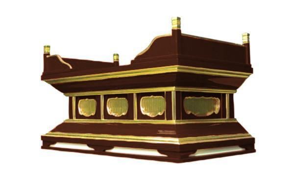 【寺院仏具】潤み塗り　小型須弥壇　幅約60センチ　高欄付　　国内自社工場で製作　国産高級木製品　(受注生産品)(商品番号10136u）