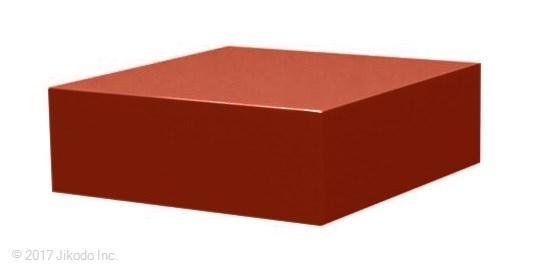 【寺院仏具】朱塗り　箱型仏像台　幅30㎝ｘ高さ10㎝x奥行30㎝　安心の国産品　サイズ調整可能です　自社工場にて製作　木製高級寺院仏具通販(受注生産品)(商品番号11138s)