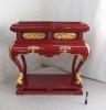 【特別販売品】朱塗り　二間中央香台(天幅67cm高77cm奥29.5)長期在庫品の為特価セール　木製高級仏具通販　管理番号「7213」|特別販売品