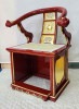 【特別販売品】朱塗り 背もたれ付きの椅子型曲録(総幅80cm高95cm奥56cm)在庫品の為特価セール 木製高級仏具通販　管理番号「4525」|特別販売品