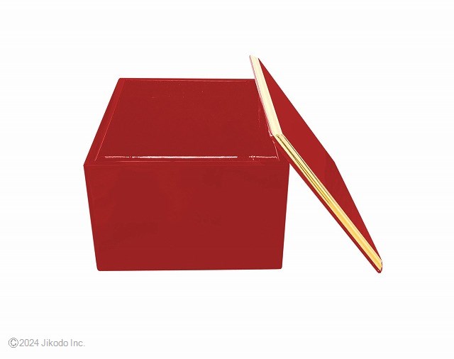 【寺院仏具】朱塗り　面金の仏具収納箱　内寸幅15センチ　 安心の国産寺院仏具　自社工場にて製作　木製高級寺院仏具通販　(受注生産品)（商品番号10281s)