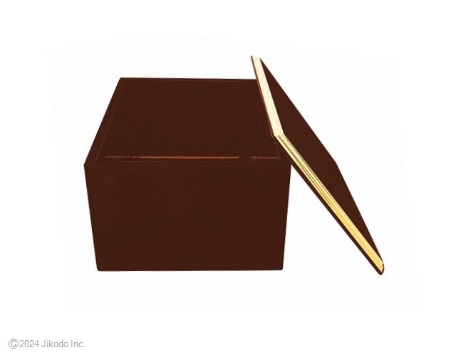 【寺院仏具】潤み塗り　面金の仏具収納箱　内寸幅15センチ　 安心の国産寺院仏具　自社工場にて製作　木製高級寺院仏具通販　(受注生産品)（商品番号10281u)