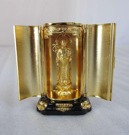 【特別販売品】厨子入　子安地蔵（立像）(外寸幅6.3cm外10cm外奥4.3cm)長期在庫品の為、特価セール価格　高級仏具通販（管理番号7505）