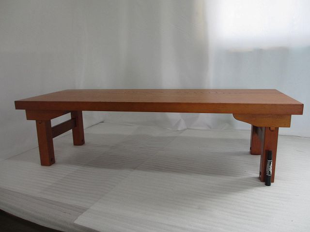【特別販売品】欅調法事机　折りたたみ式(幅約120cm×高さ約33cm×奥行約40cm) 長期在庫品のため特価価格　木製高級仏具通販 (管理番号8314) 