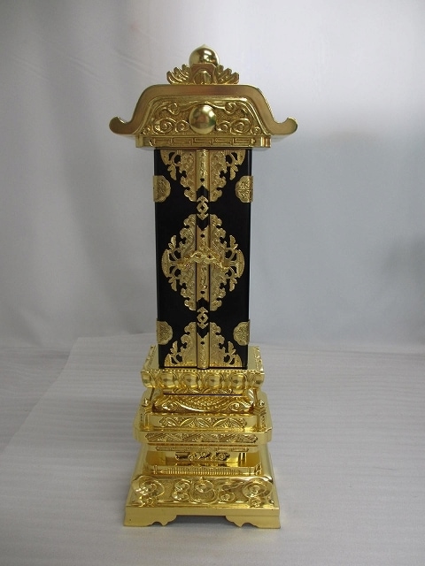 【特別販売品】五重座回位牌　中京形　9号(幅約21cm×総高さ約61m×奥行約13cm) 在庫品特価　木製高級仏具通 (管理番号8319) 