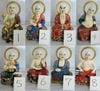 【中古美品　限定数　16体セット】国内製作　十六羅漢　仏像　彩色　極上品(身丈約36センチ)長期保管品のため、特価価格 (管理番号7655)|特別販売品