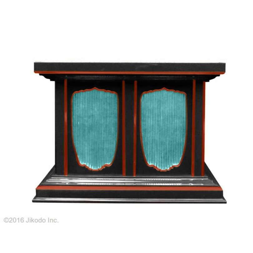 【寺院仏具】黒塗り面朱　幅広椅子式礼盤　幅60センチ　安心の国産寺院仏具　自社工場にて製作　木製高級寺院仏具通販　(受注生産品)(商品番号61095km）