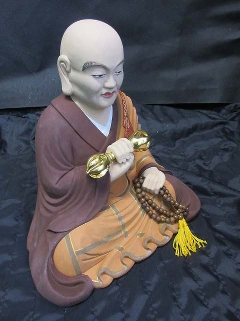 特別販売品】弘法大師像 椅子付き 限定1台(身丈約18cm椅子高さ約30