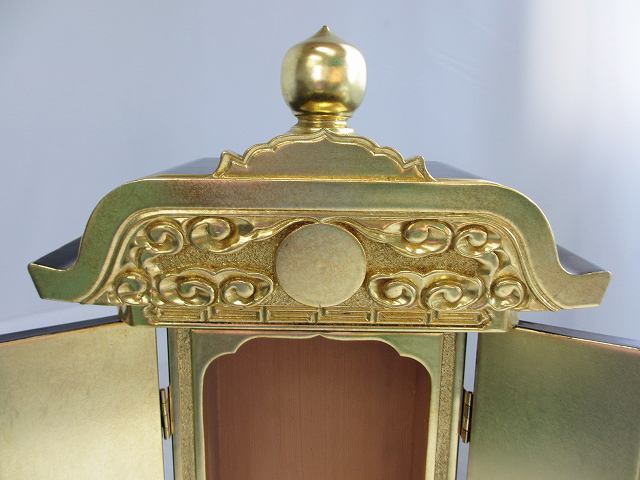 【特別販売品】純三方金　中京形五重過去帳回位牌　9号　ガラス無(総高さ61㎝)長期在庫品の為特価価格　高級仏具通販　(管理番号7664)