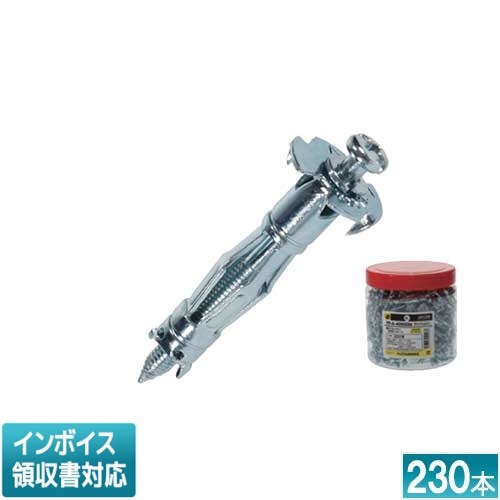 ◇[取寄品] TP-A-416GDM ジェフコム JEFCOM 先端ドリル付ボードアンカー（半ネジタイプ） お徳用パック 230本入 DENSAN デンサン [ TPA416GDM ]