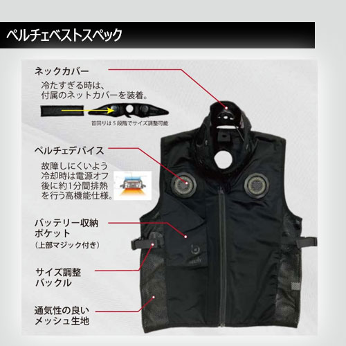 ○[即納在庫有り] JW-698 おたふく手袋 マルチペルチェベスト BT