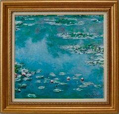 【代引不可】睡蓮 モネ【世界の名画・複製画・ポスター・レプリカ】【送料無料】【smtb-k】【w2】【FS_708-7】【H2】