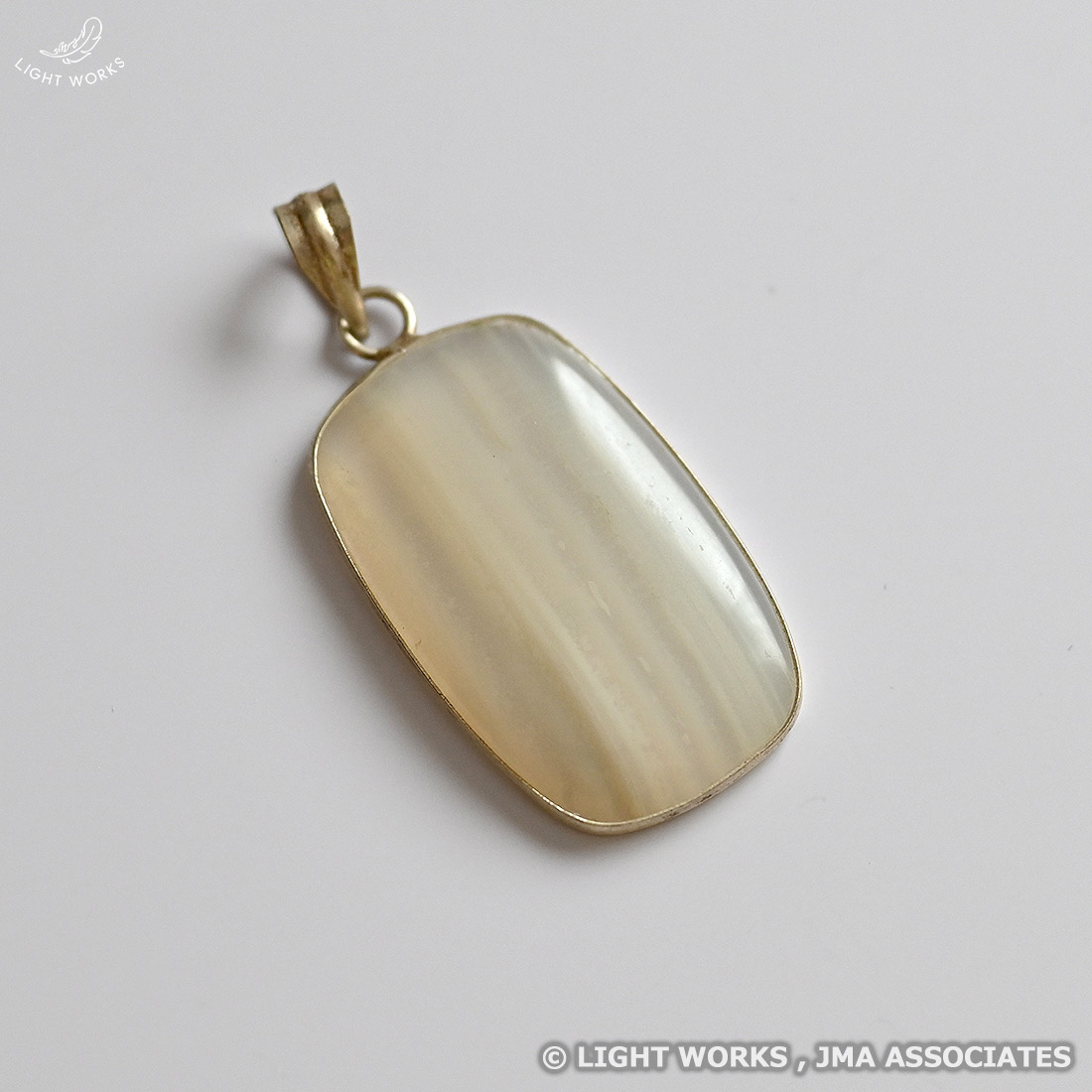 ペンダントトップ（ホワイトアゲート）｜ライトワークス