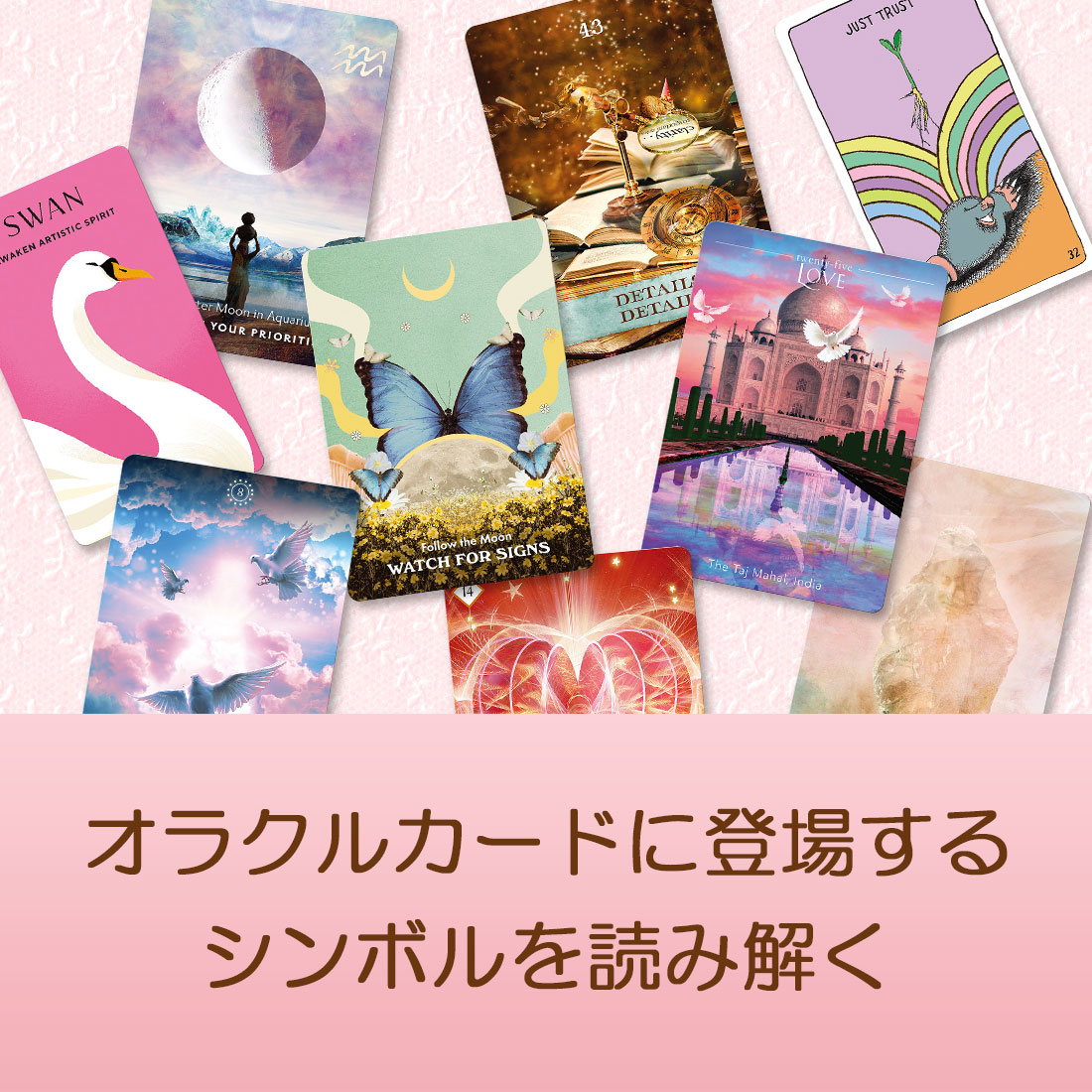新品 ピンクエッジ♡アニマルオーラ錬金術 オラクルカード 全47枚 アーカイブ配信】オラクルカードに登場するシンボルを読み解く｜ライト