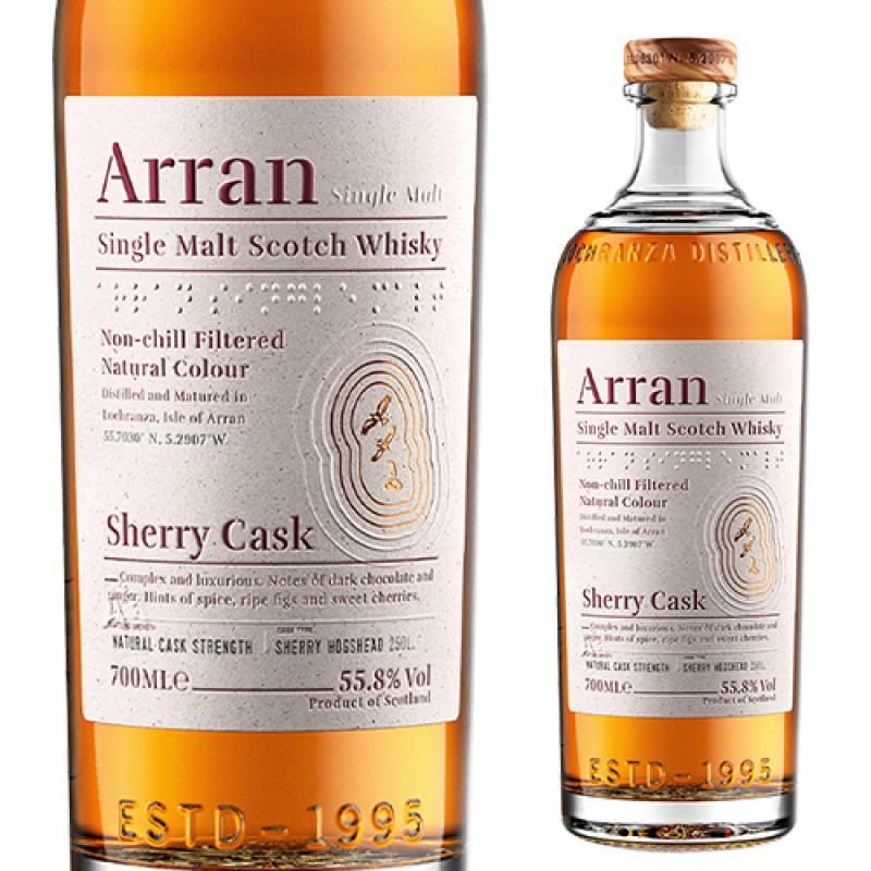 Arran シングルモルト　ウイスキー 700ml 55.8% シェリーカスク アラン シェリーカスク 700ml 55.8度 スコッチ シングルモルト