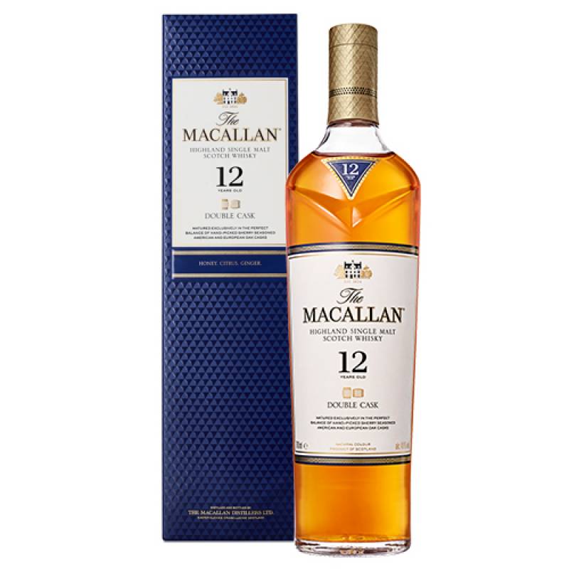 ザ マッカラン ダブルカスク 12年 40度 700ml 正規品 箱付 スペイサイド スコッチ  ウイスキー シングルモルト macallan double cask scotch whisky 八幡