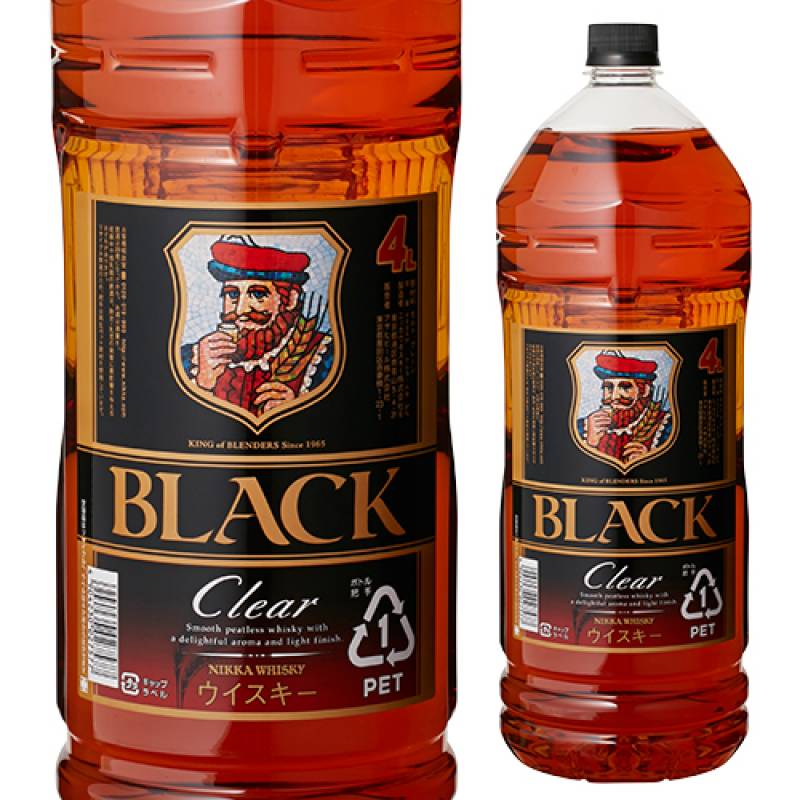 【4本まで1梱包】 ニッカ ブラックニッカ クリア 4L(4000ml)<br>ジャパニーズ ウイスキー black nikka clear japanese whisky [長S]