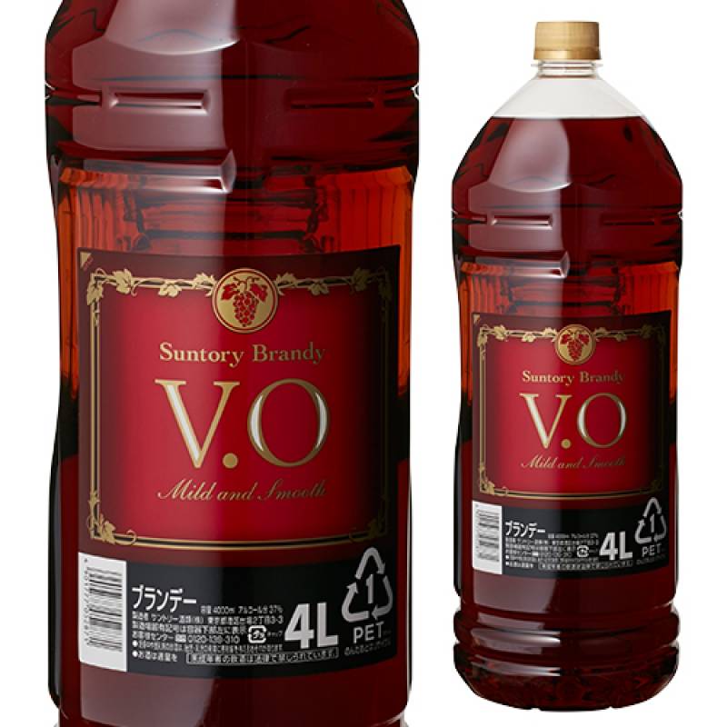 ウイスキー、ブランデー4種 4本まで1梱包】 サントリー VO 4L 37度 4000ml ブランデー 長S