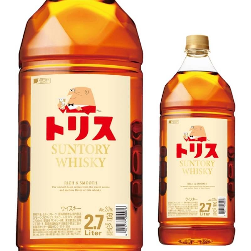 送料無料 ケース4本入 サントリー トリス (旧：クラシック) 4L 4000ml