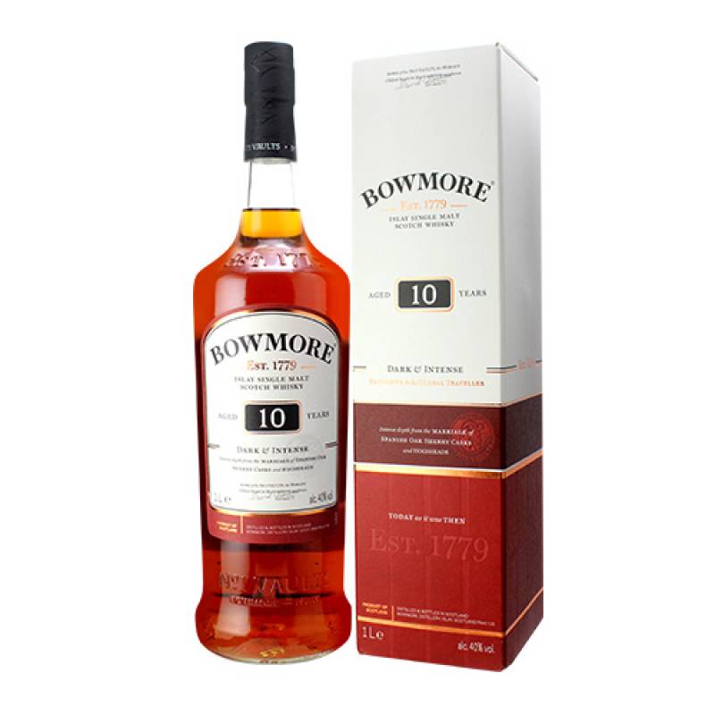 ボウモア10年 ダーク&インテンス 1000ml 40度 アイラ スコッチ