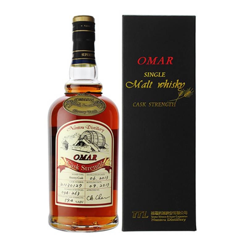 オマー カスクストレングス シェリータイプ シングルモルト 700ml 59.2