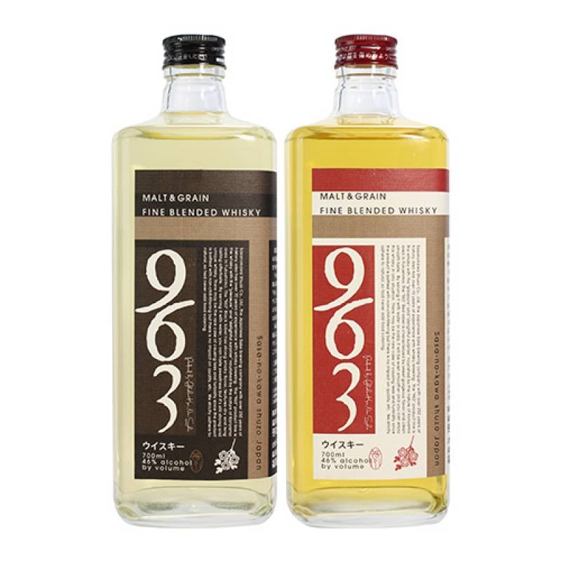 ブレンデッドウイスキー963 赤ラベル&黒ラベル2本セット | ウイスキー