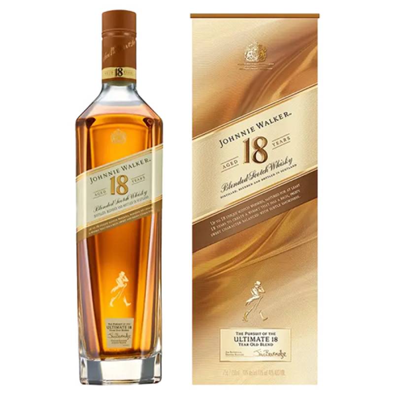 ジョニーウォーカー 18年 40度 700ml　[ウイスキー][スコッチ][スコットランド][ブレンデッド]　　Scotch whisky Johnnie Walker 長S