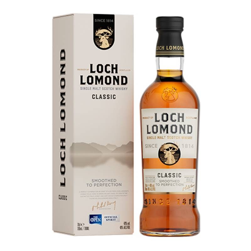 全英オープンゴルフ 公式ウイスキー　ロッホローモンド クラシックシングルモルト 40度 700ml 箱付 正規品 スコッチ ウイスキー loch lomond scotch whisky[ハイランド][シングルモルト][ウイスキー][ウィスキー][長S][highland][single][malt][whisky]