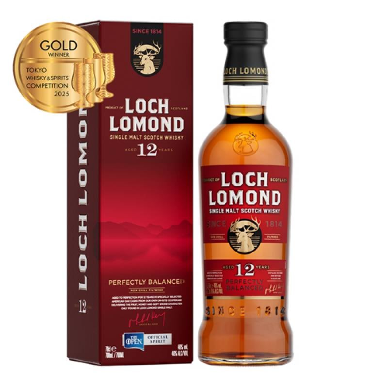 全英オープンゴルフ 公式ウイスキー　ロッホローモンド12年 46度 700ml スコッチ ウイスキー loch lomond scotch whisky 箱付 正規品