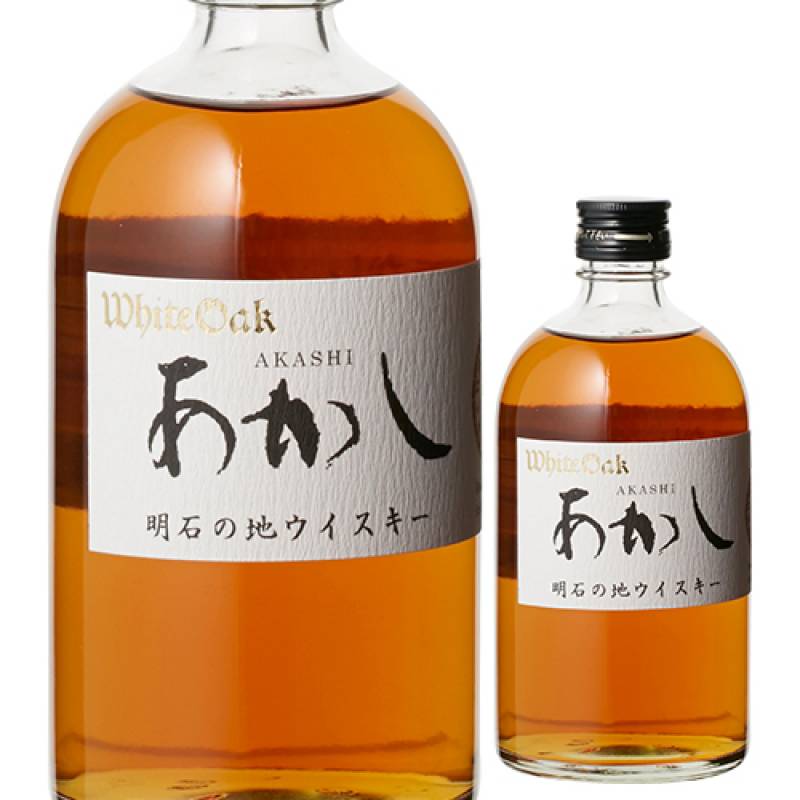 ホワイトオーク あかし 40度 500ml<br>ジャパニーズ ウイスキー 国産 江井ヶ嶋酒造 兵庫県 明石の地ウイスキー white oak japanese whisky 長S
