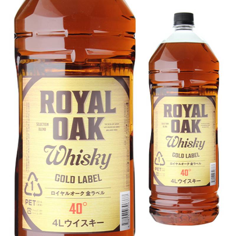 ロイヤルオーク 金ラベル gold label 40度 4000ml ジャパニーズ ウイスキー royal oak japanese whisky