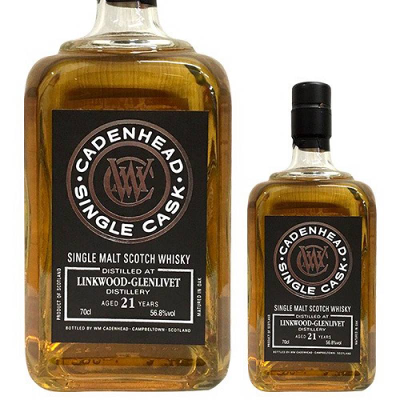 リンクウッド 21年 1997 ホグスヘッド カスクストレングス シングルカスク ケイデンヘッド 黒ケイデン 56.8度 700ml