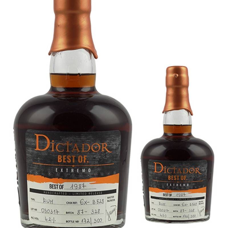 Dictador 40 Year Old Rum 700ml ヴィンテージラム酒 失われつつある古酒☆国内正規12本☆高級タルト、キャラメル