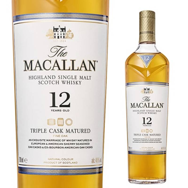 ★新品未開封★　The Macallan 12年 トリプルカスク熟成　700ml 数量限定】ザ マッカラン トリプルカスク 12年 700ml 40度 シングル